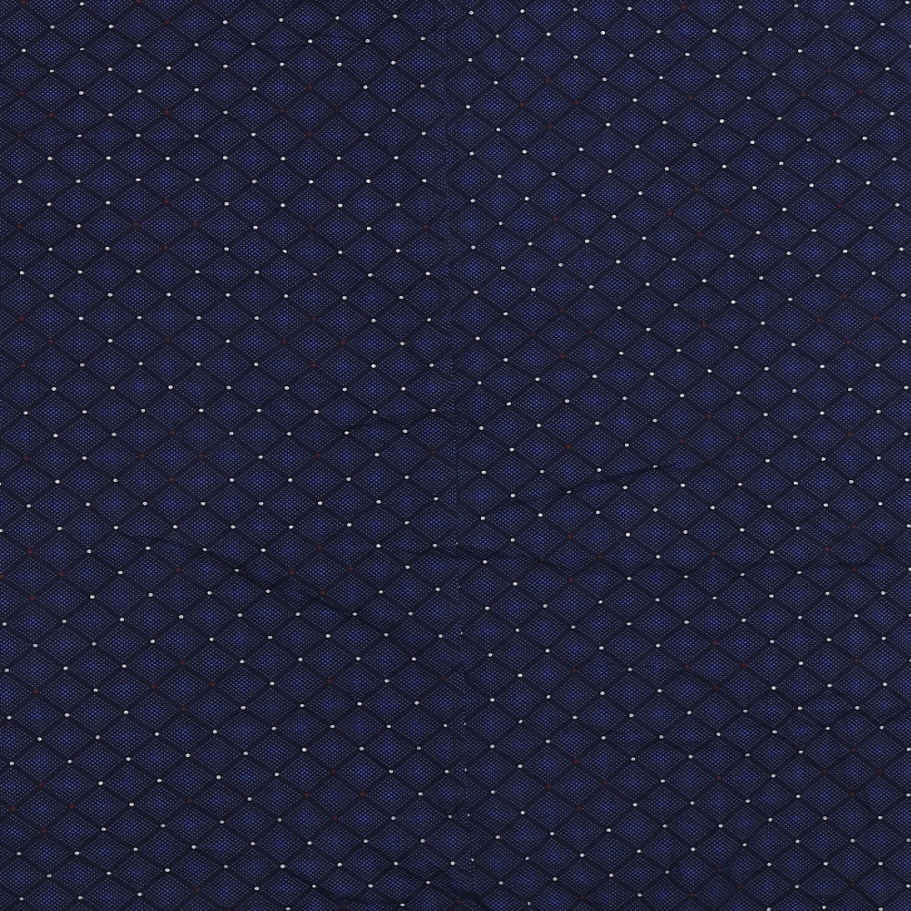 Bewley & Ritch Mens Blue Geometric   Dress Shirt Size 2XL