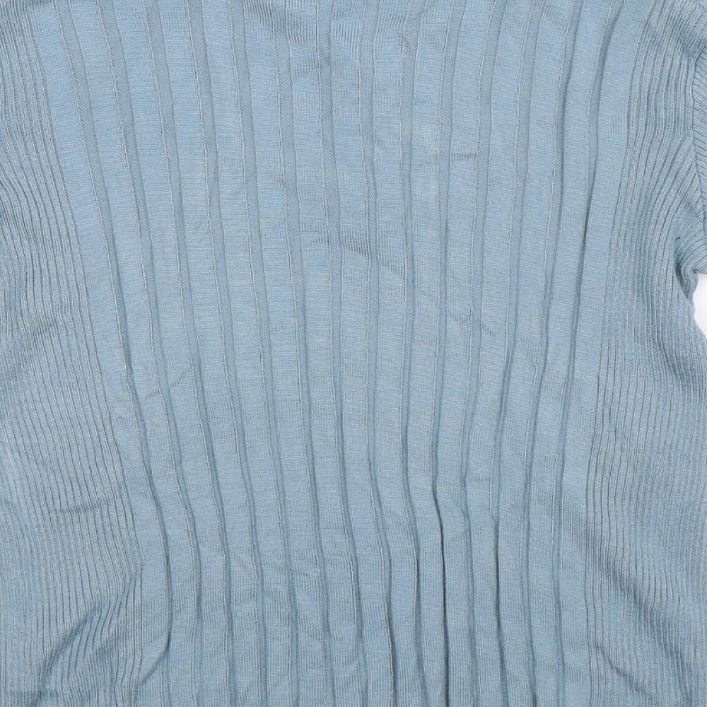 River Island Boys Blue  Knit Pullover Jumper Size 9-10 Years