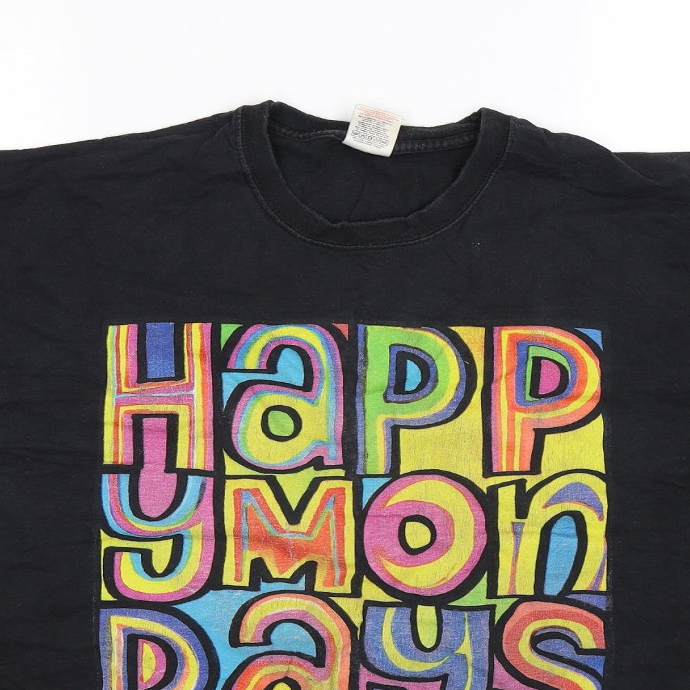 Fruit of the Loom Mens Black    T-Shirt Size L
