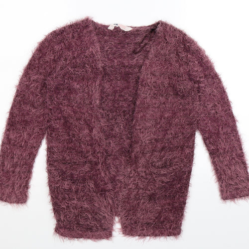 H&M Girls Pink   Cardigan Jumper Size 9-10 Years