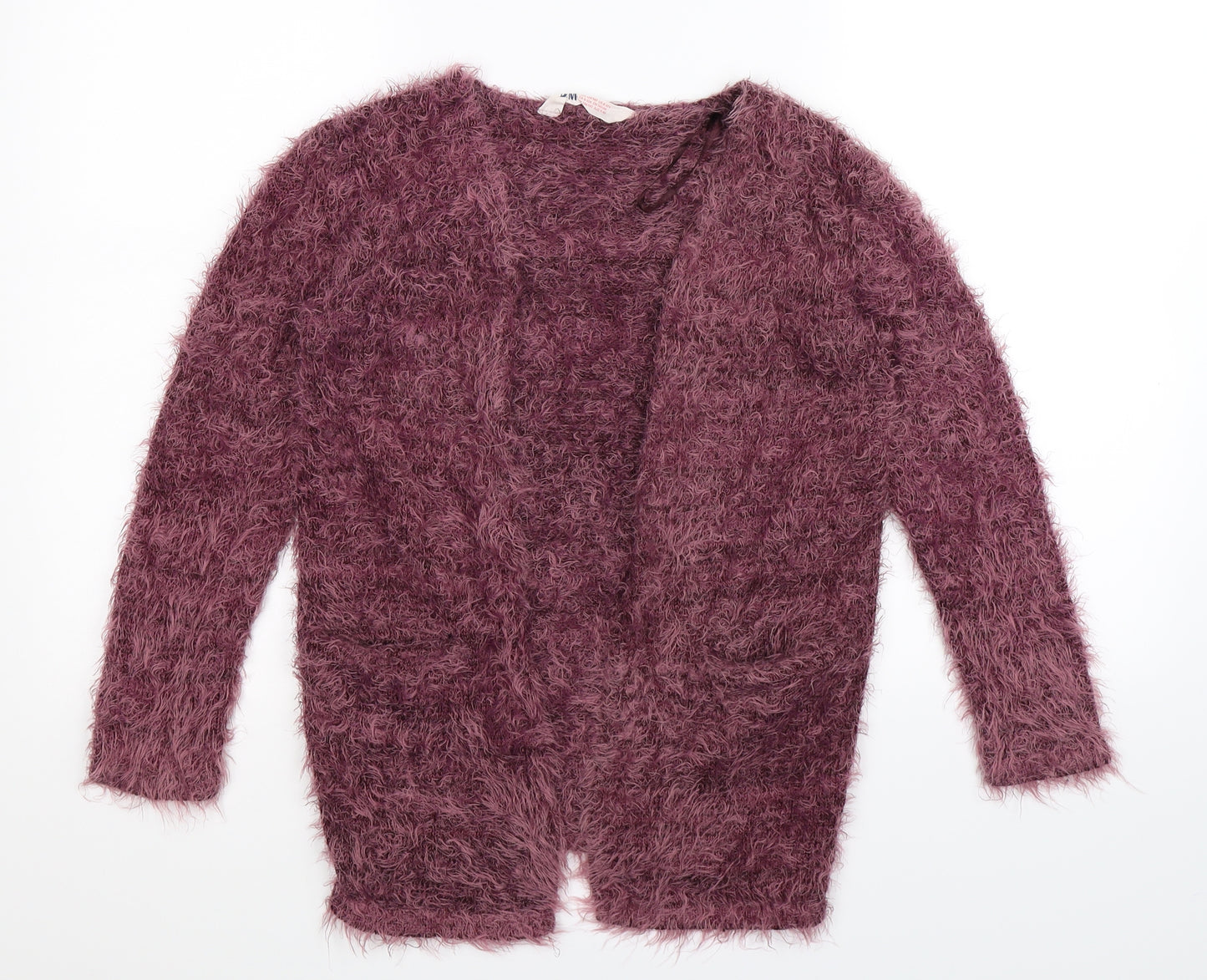 H&M Girls Pink   Cardigan Jumper Size 9-10 Years