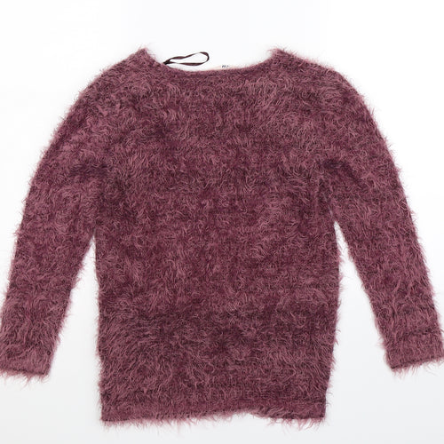 H&M Girls Pink   Cardigan Jumper Size 9-10 Years
