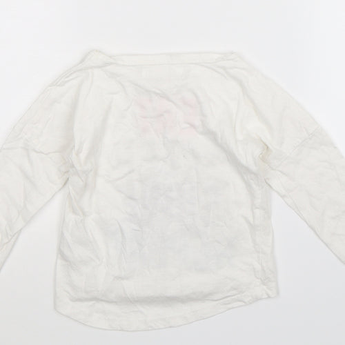 Minoti Girls White   Basic T-Shirt Size 18-24 Months