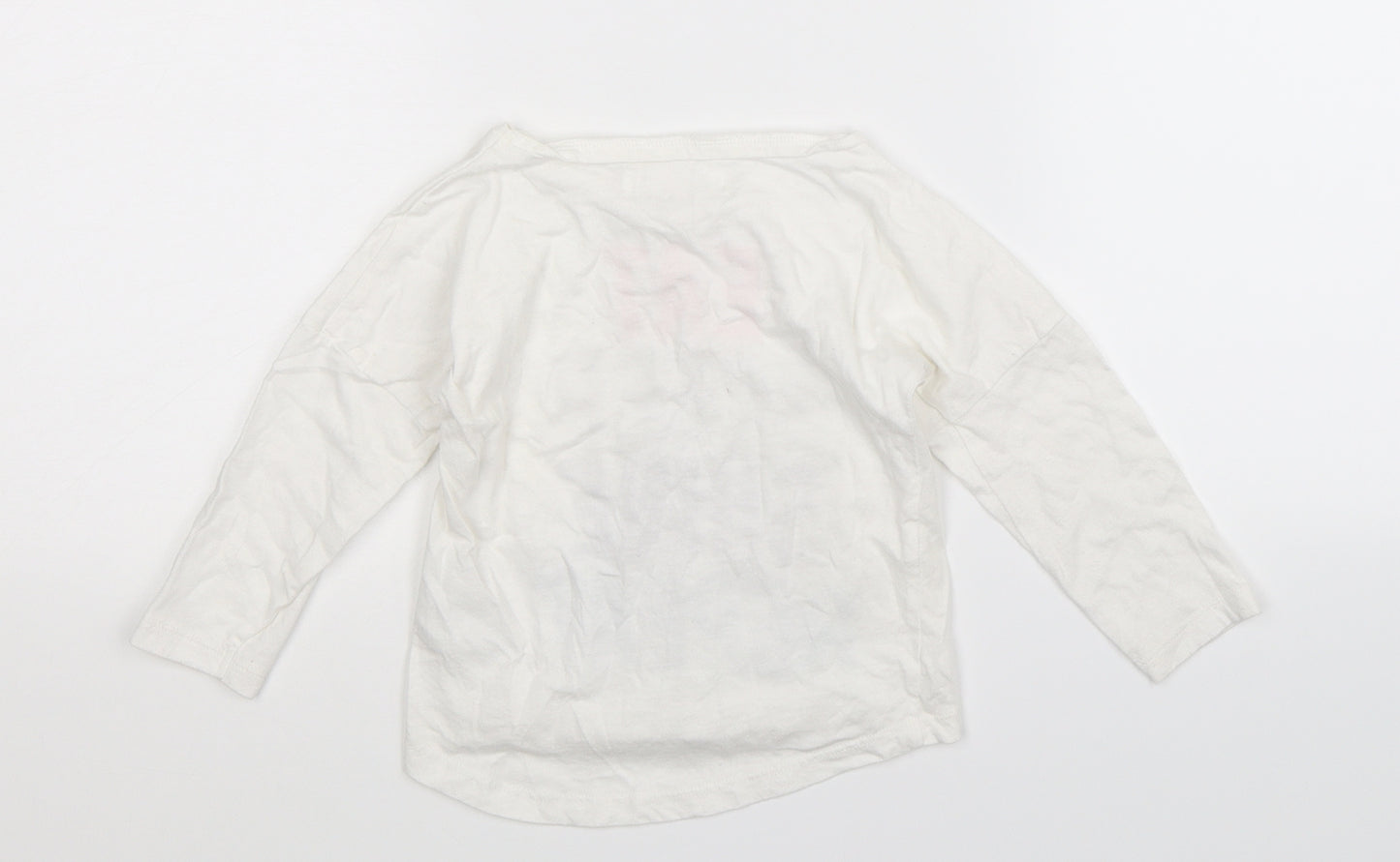 Minoti Girls White   Basic T-Shirt Size 18-24 Months