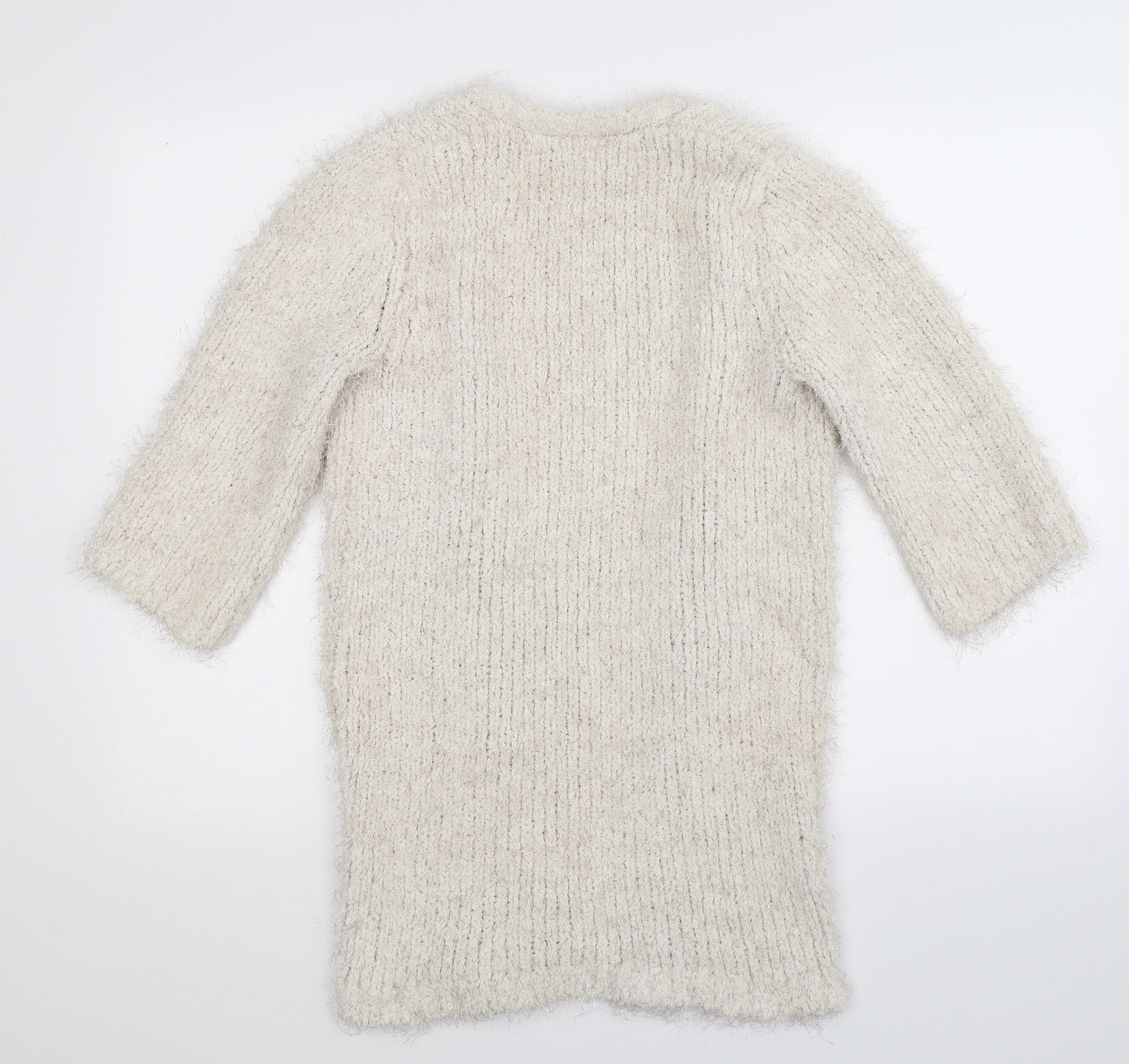 F&F Womens White  Knit Cardigan Jumper Size 6
