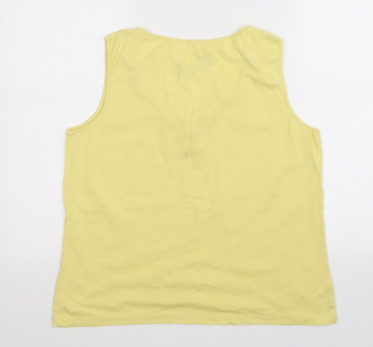 Debenhams Womens Yellow   Basic Tank Size 16