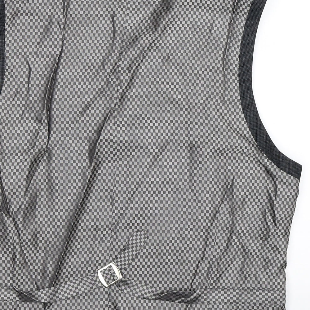 Preworn Mens Grey   Jacket Suit Waistcoat Size 38