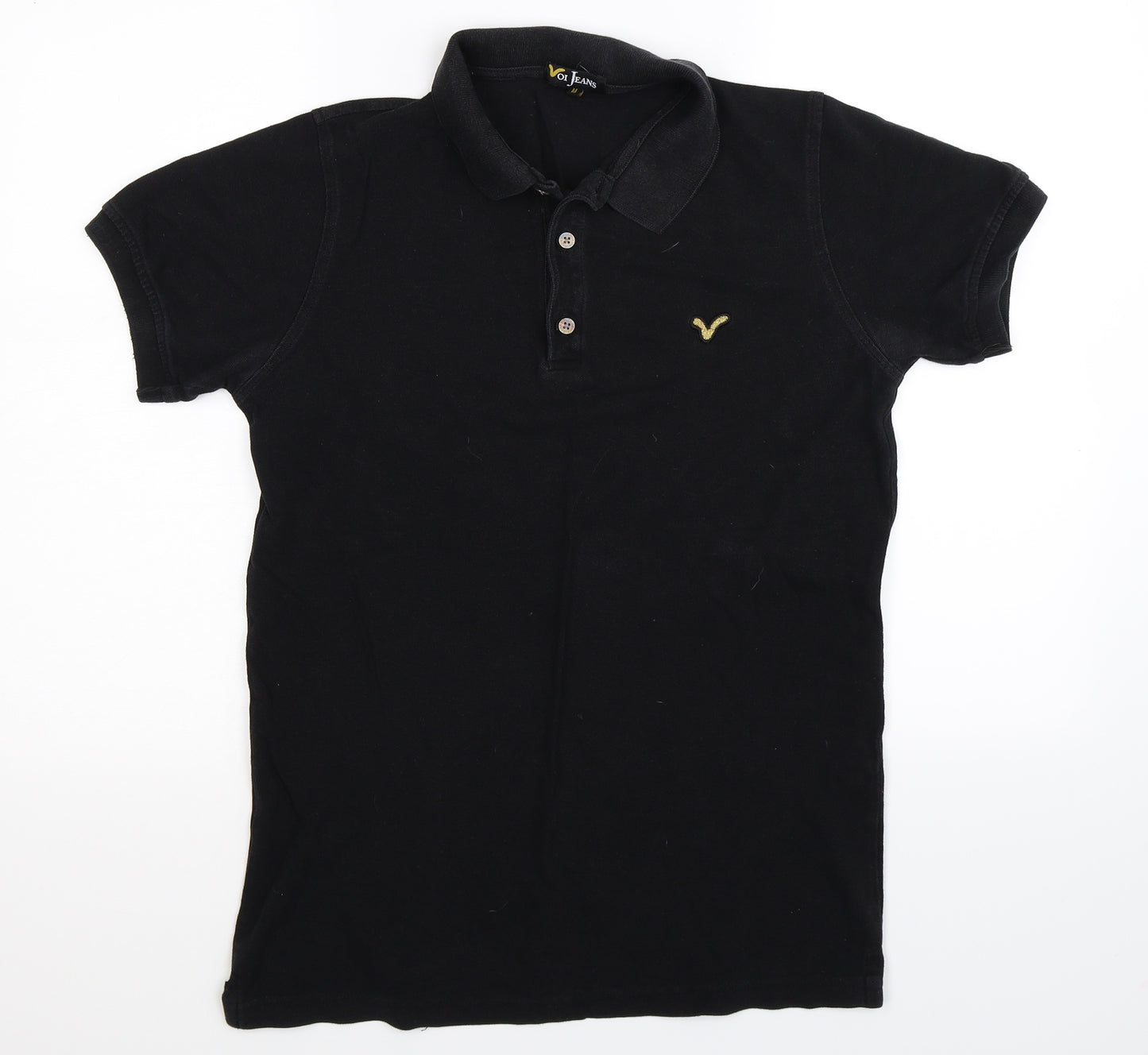 Voi Jeans Mens Black    Polo Size M