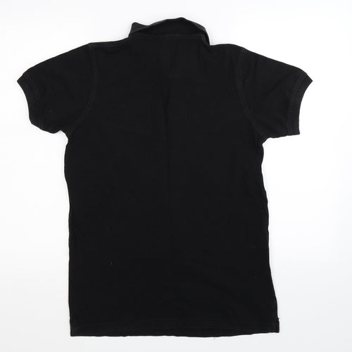 Voi Jeans Mens Black    Polo Size M