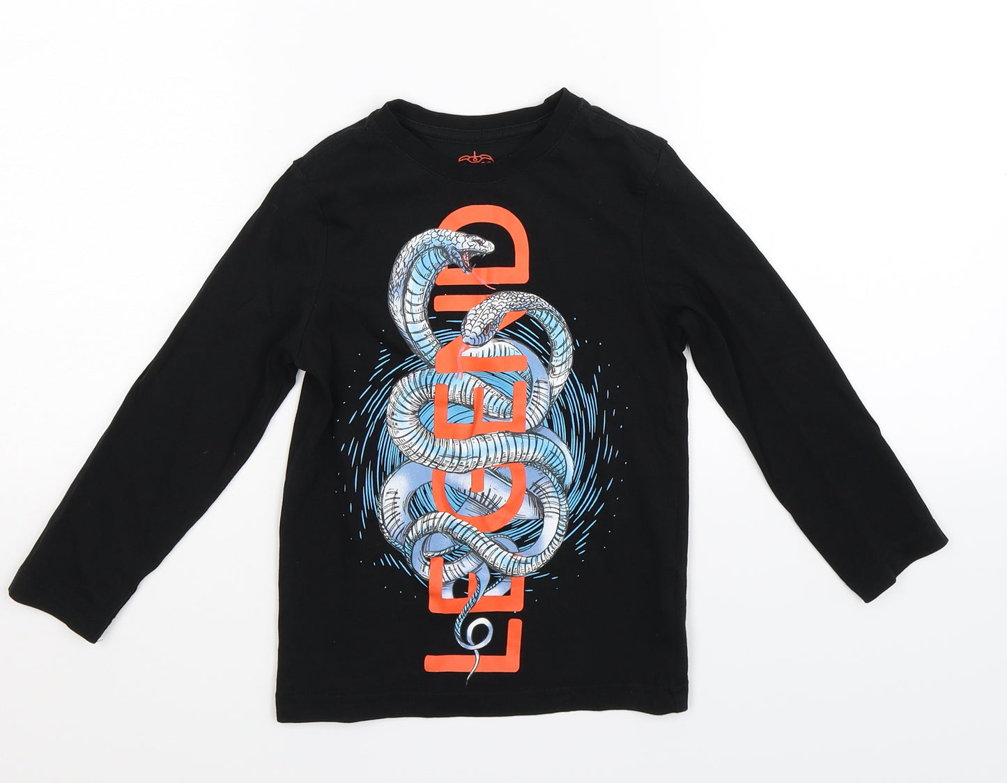 F&F Boys Black   Basic T-Shirt Size 4-5 Years