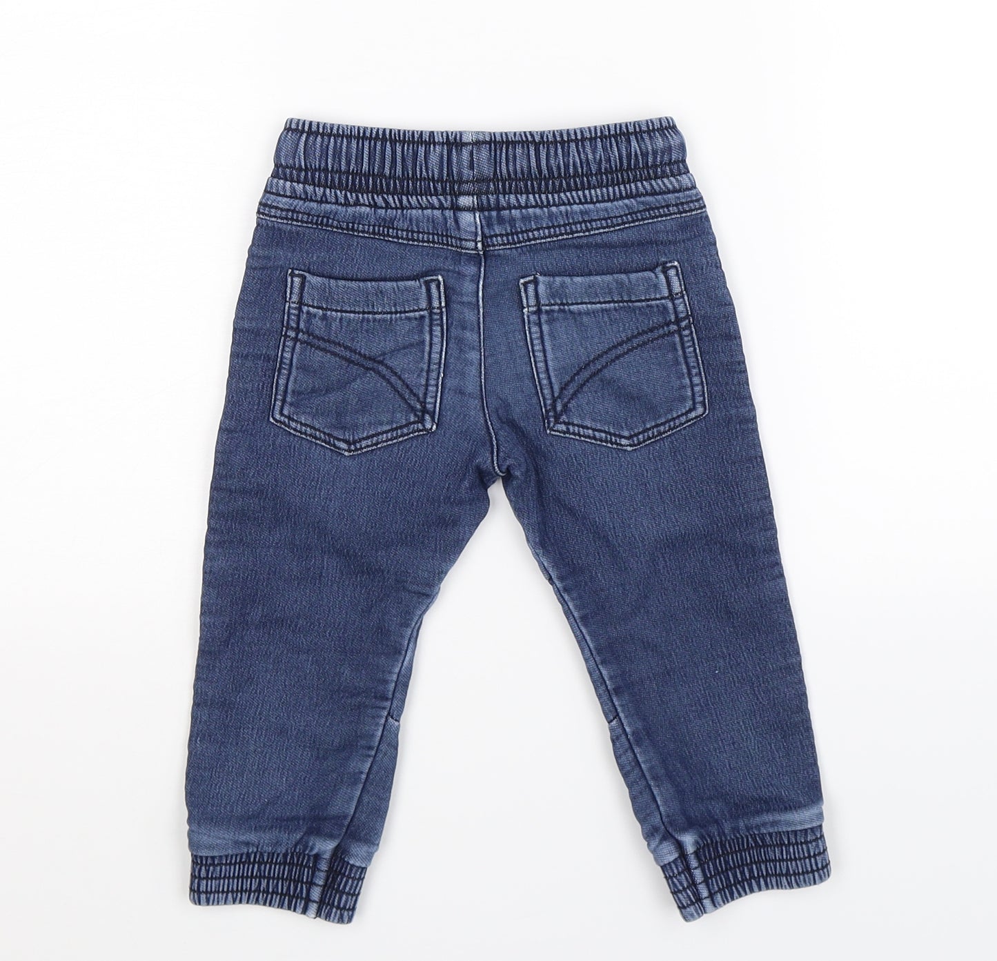 F&F Boys Blue  Denim Jogger Jeans Size 18 Months