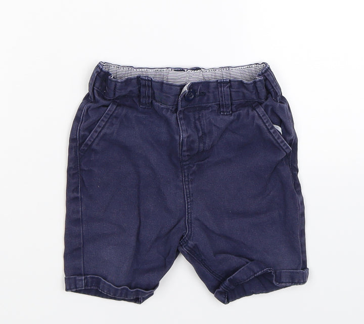 George Boys Blue Cropped Trousers Size 12-18 Months
