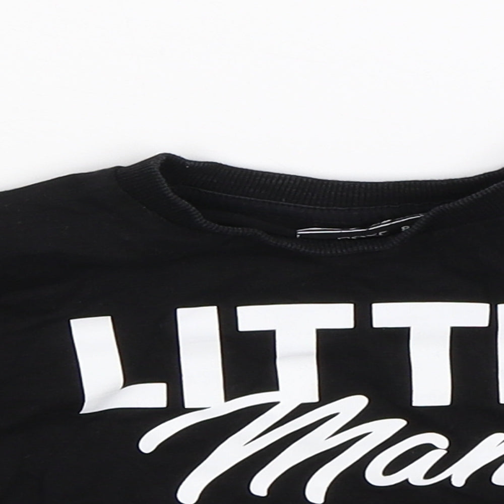 NEXT Boys Black   Pullover Sweatshirt Size 2-3 Years