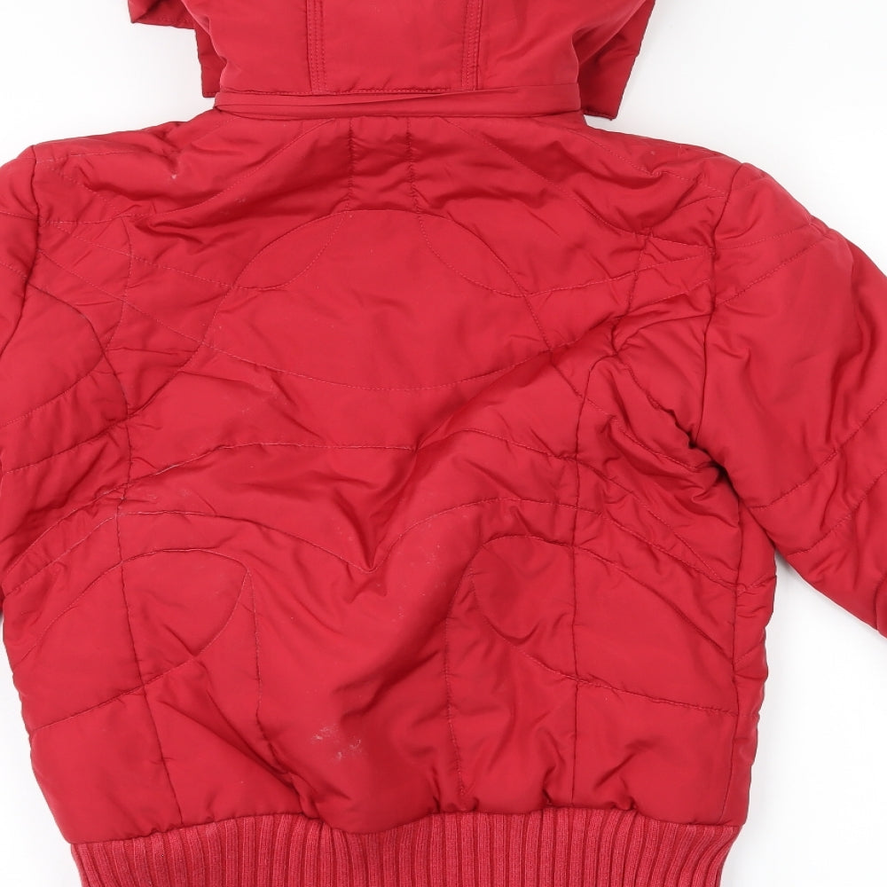 NEXT Womens Red   Rain Coat Coat Size 8