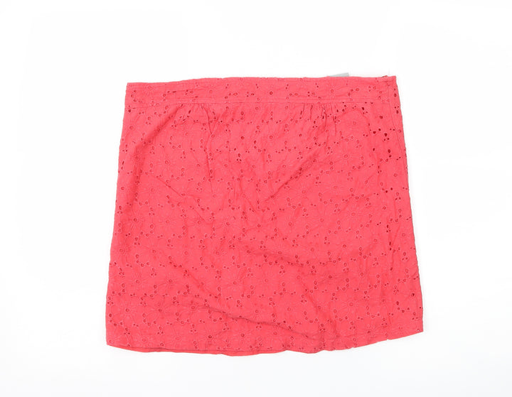 Wallis Womens Pink A-Line Skirt Size 10