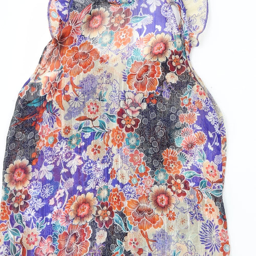Wallis Womens Blue Floral  Basic Blouse Size S