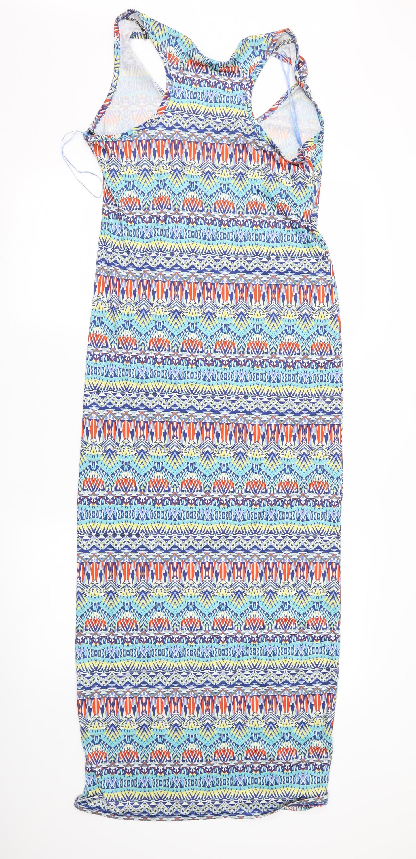 high rose Womens Blue Geometric  Maxi  Size S