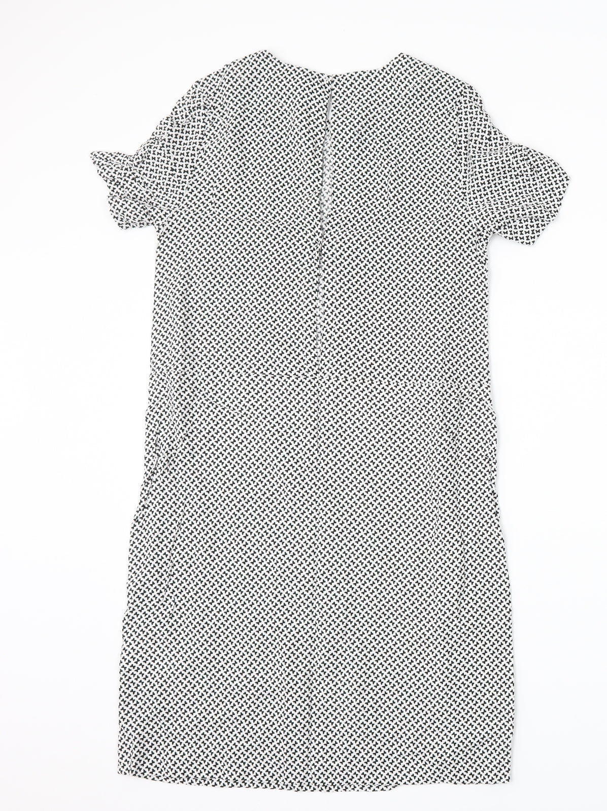 H&M Womens White Geometric  Shift  Size 4