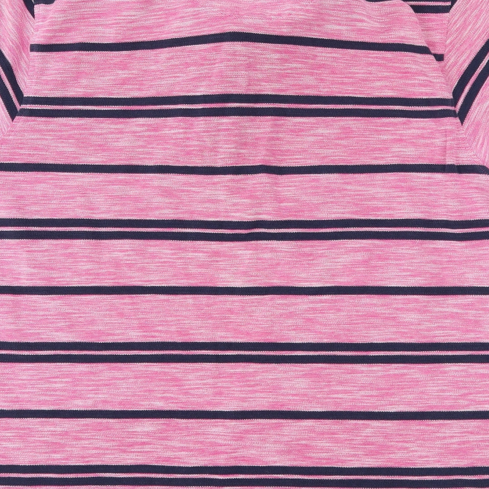 Blue Harbour Mens Pink Striped   Polo Size L