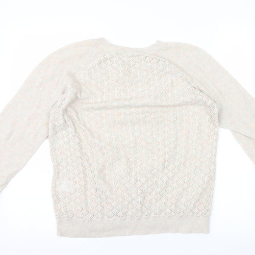 Warehouse Womens Beige   Pullover Jumper Size 14