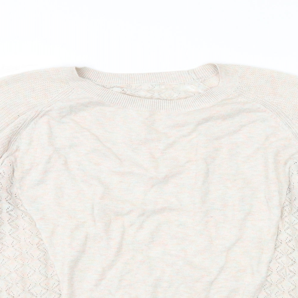 Warehouse Womens Beige   Pullover Jumper Size 14