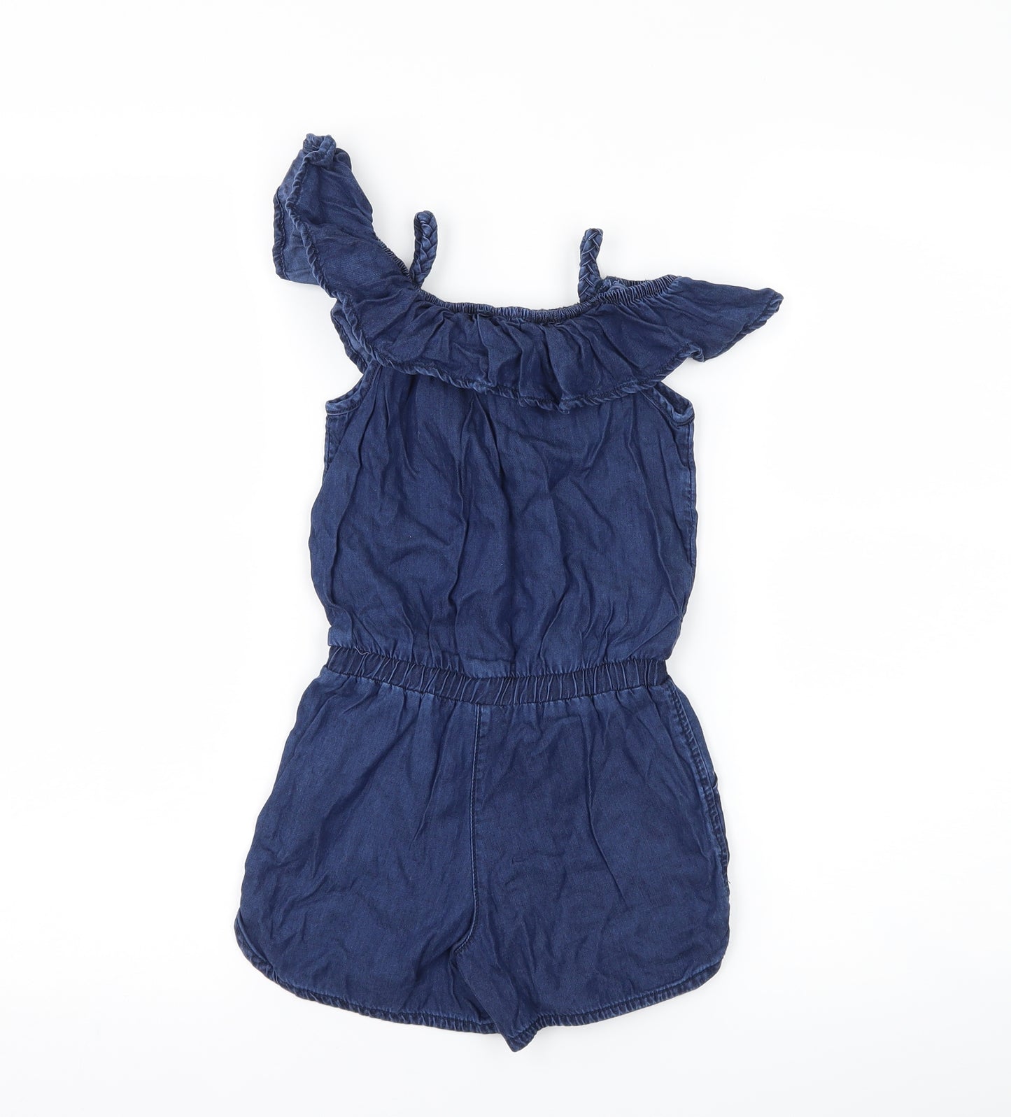 NEXT Girls Black   Playsuit One-Piece Size 4 Years  - Cut Out Shoulder