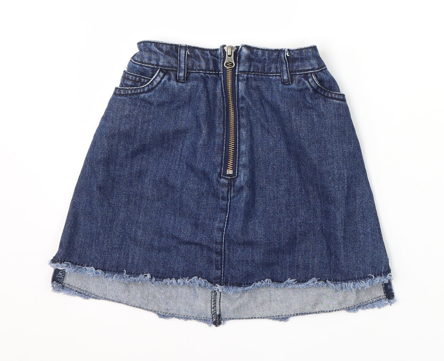 NEXT Girls Blue  Denim A-Line Skirt Size 9 Years