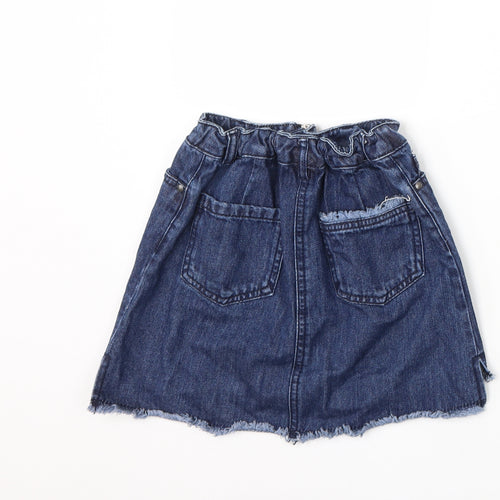 NEXT Girls Blue  Denim A-Line Skirt Size 9 Years