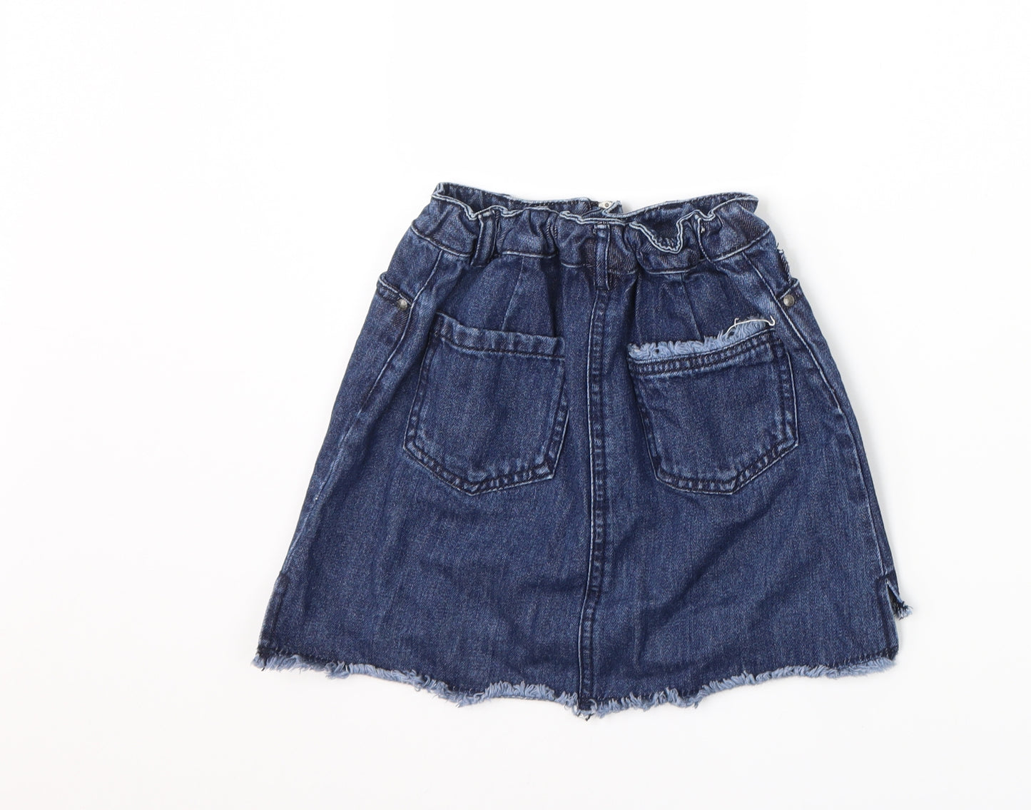 NEXT Girls Blue  Denim A-Line Skirt Size 9 Years
