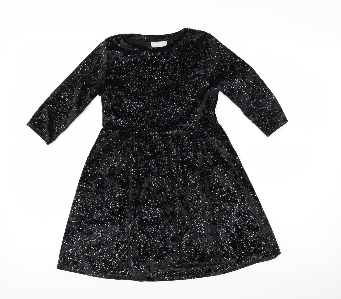 Matalan Girls Black   A-Line  Size 7 Years