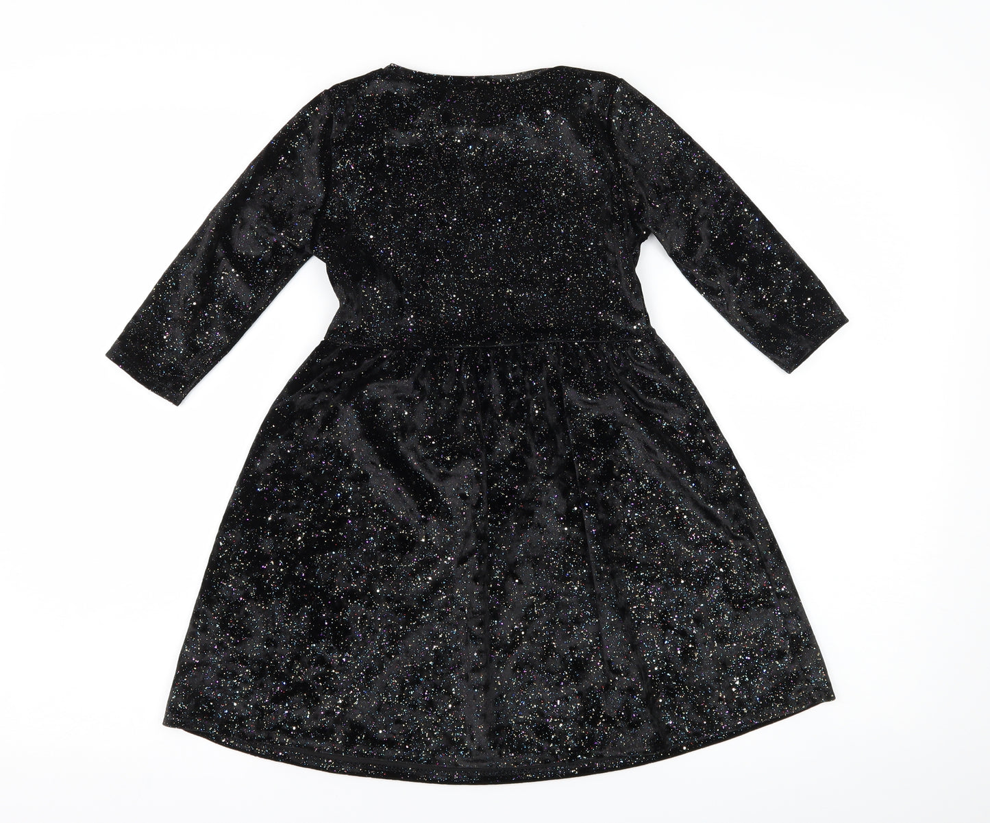 Matalan Girls Black   A-Line  Size 7 Years