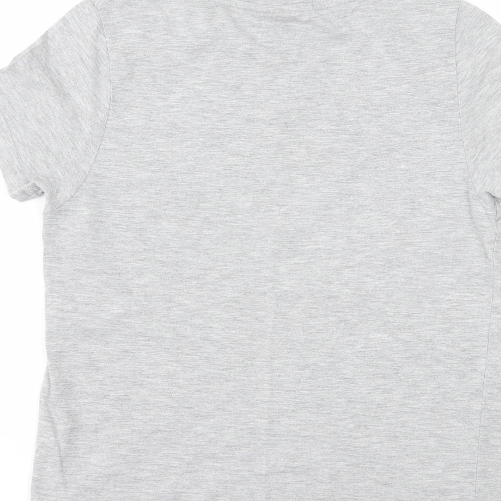 Primark Womens Grey   Basic T-Shirt Size 8  - superman