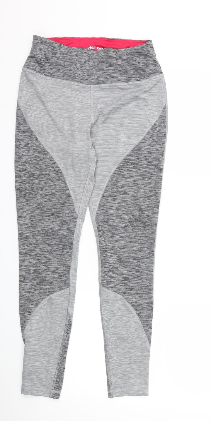 Matalan Womens Grey Compression Leggings Size 10 L25 in