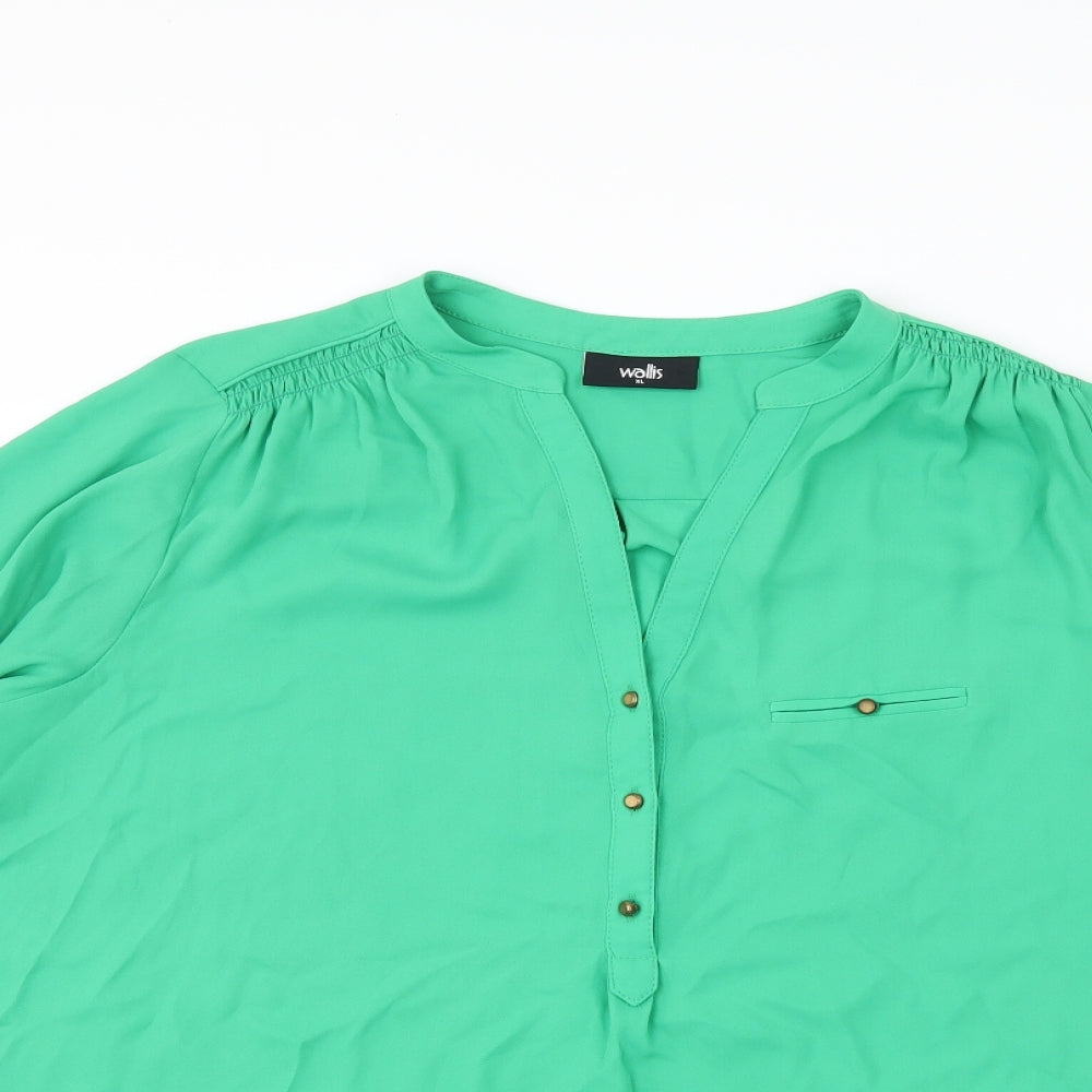 Wallis Womens Green   Basic Blouse Size XL