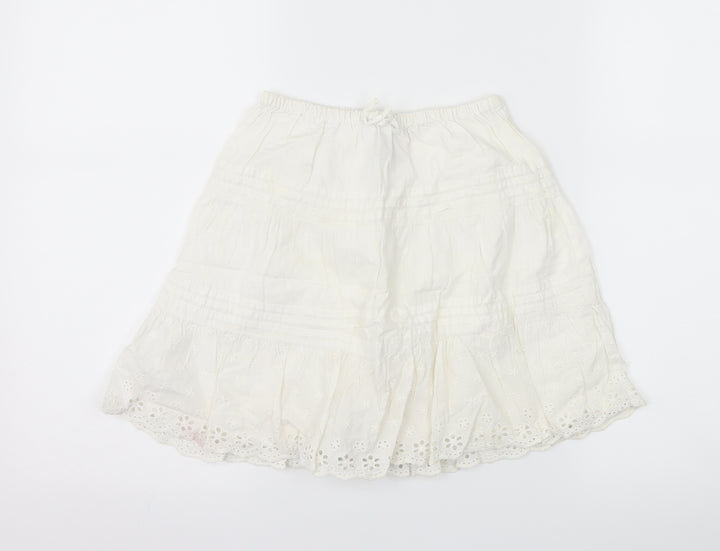 Gap Girls White A-Line Skirt Size 3 Years