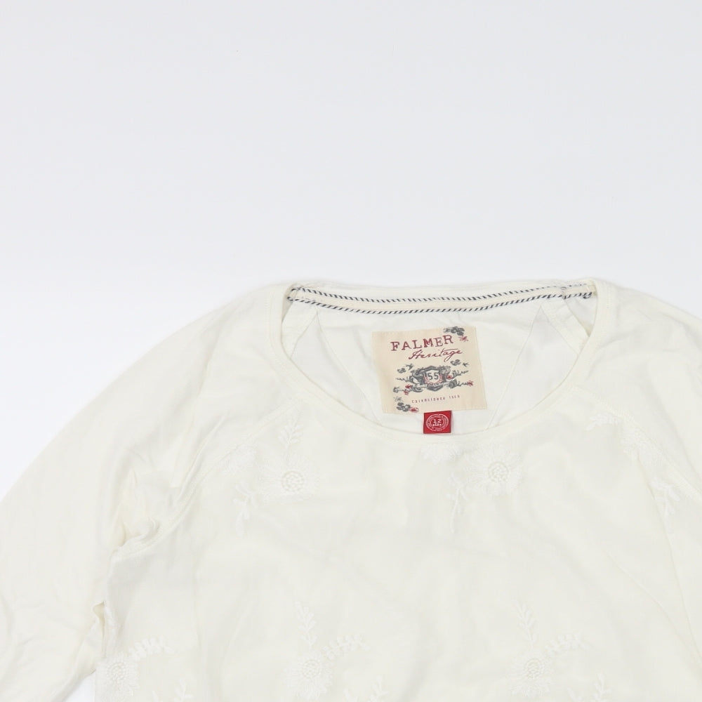 Falmer Heritage Womens White   Basic T-Shirt Size 12