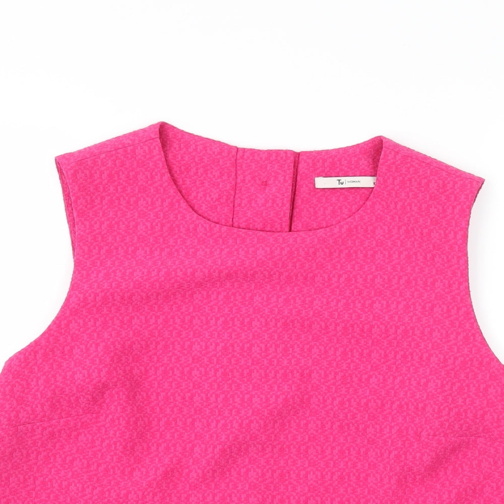 TU Womens Pink   Basic Tank Size 10