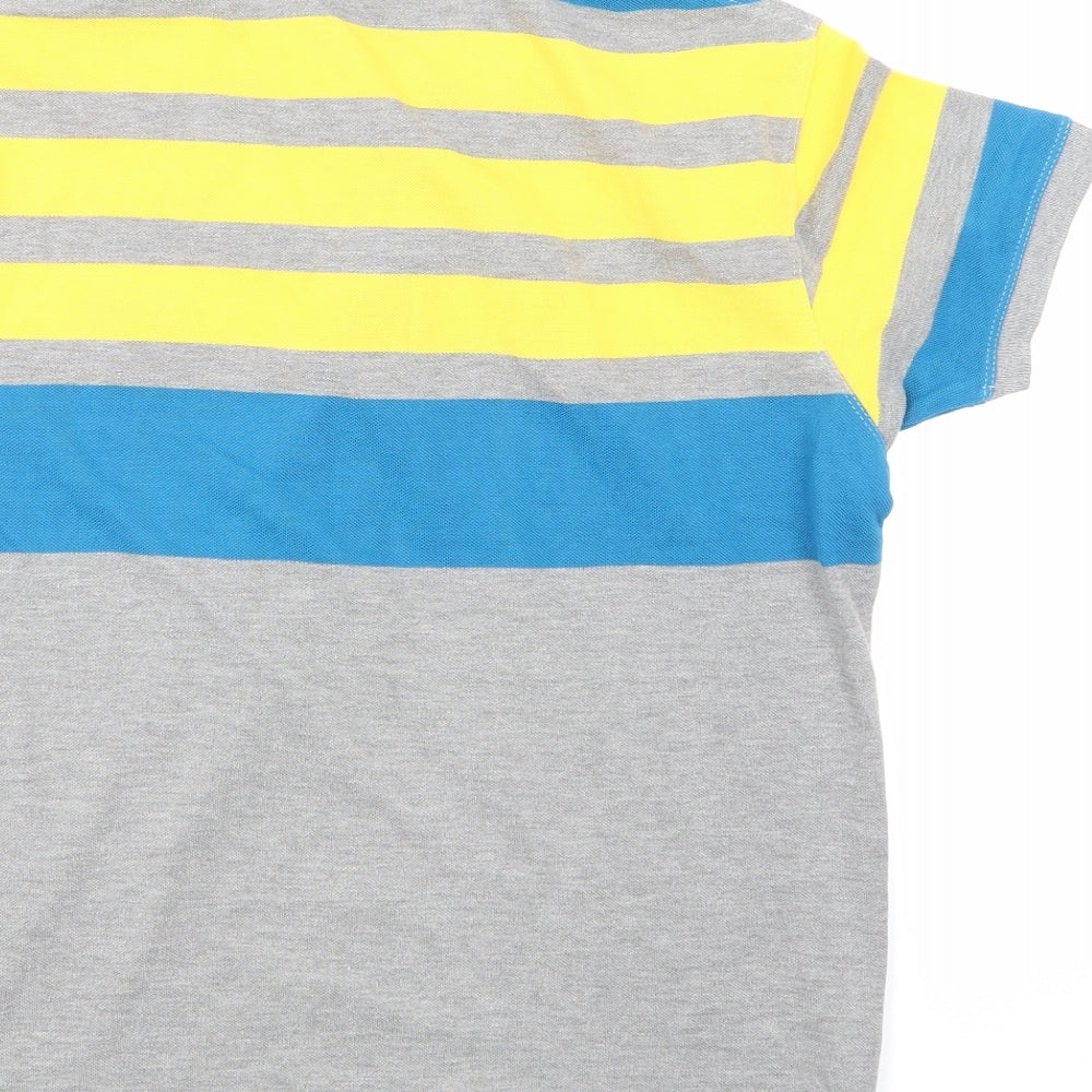 Superdry Mens Multicoloured Striped   Polo Size L