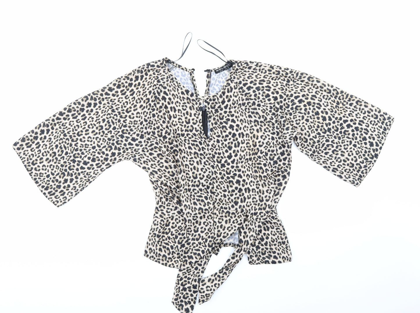 Select Womens Multicoloured Animal Print  Basic Blouse Size 8