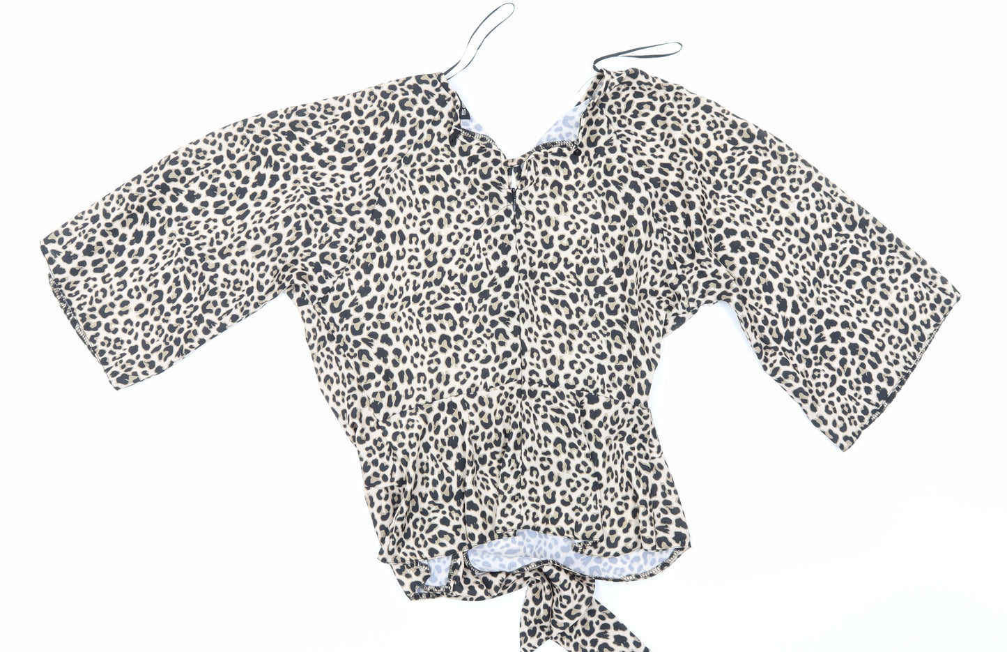 Select Womens Multicoloured Animal Print  Basic Blouse Size 8