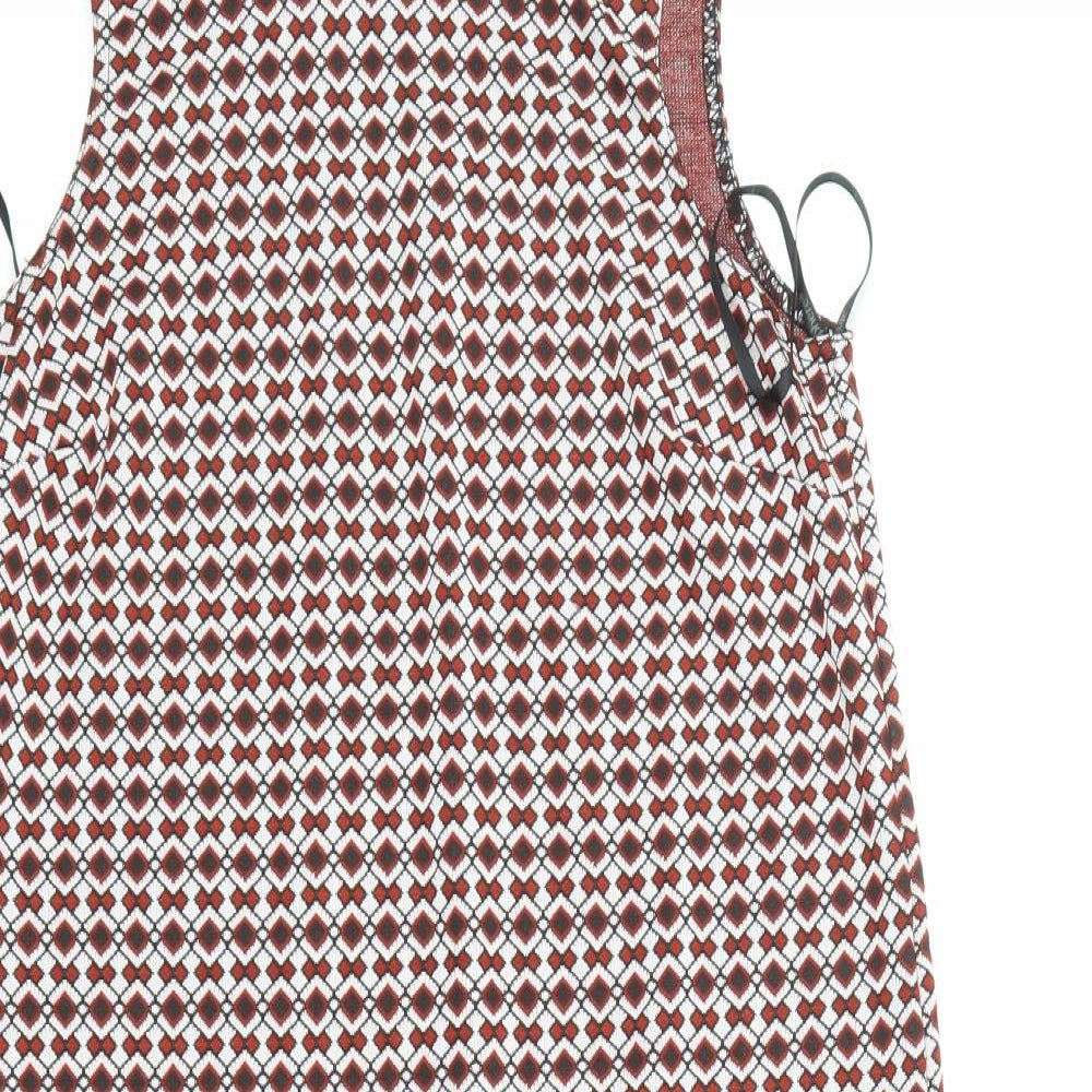 Atmosphere Womens Multicoloured Geometric  A-Line  Size 10