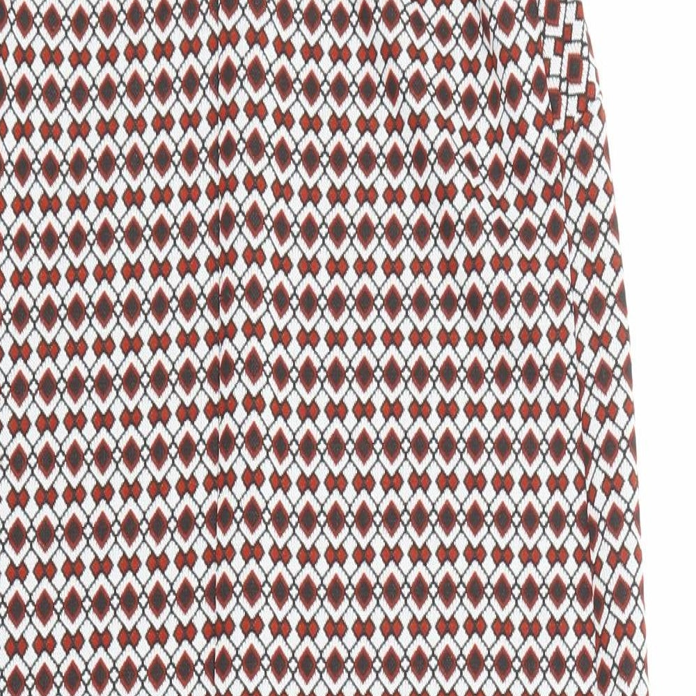 Atmosphere Womens Multicoloured Geometric  A-Line  Size 10
