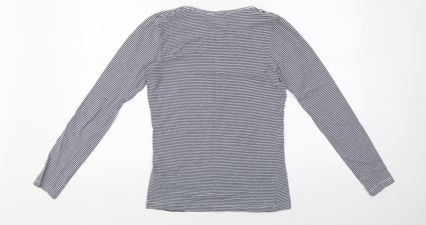 New Look Womens Blue Striped  Pullover Jumper Size 10