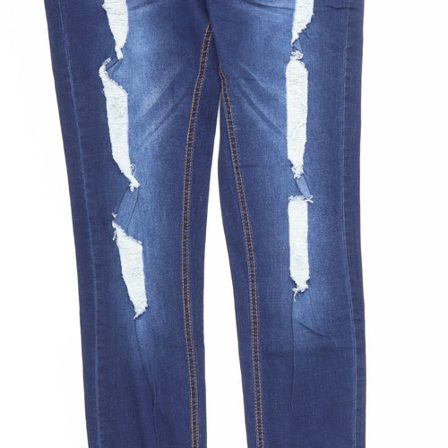 Preworn Mens Blue  Denim Straight Jeans Size 34 in L31 in