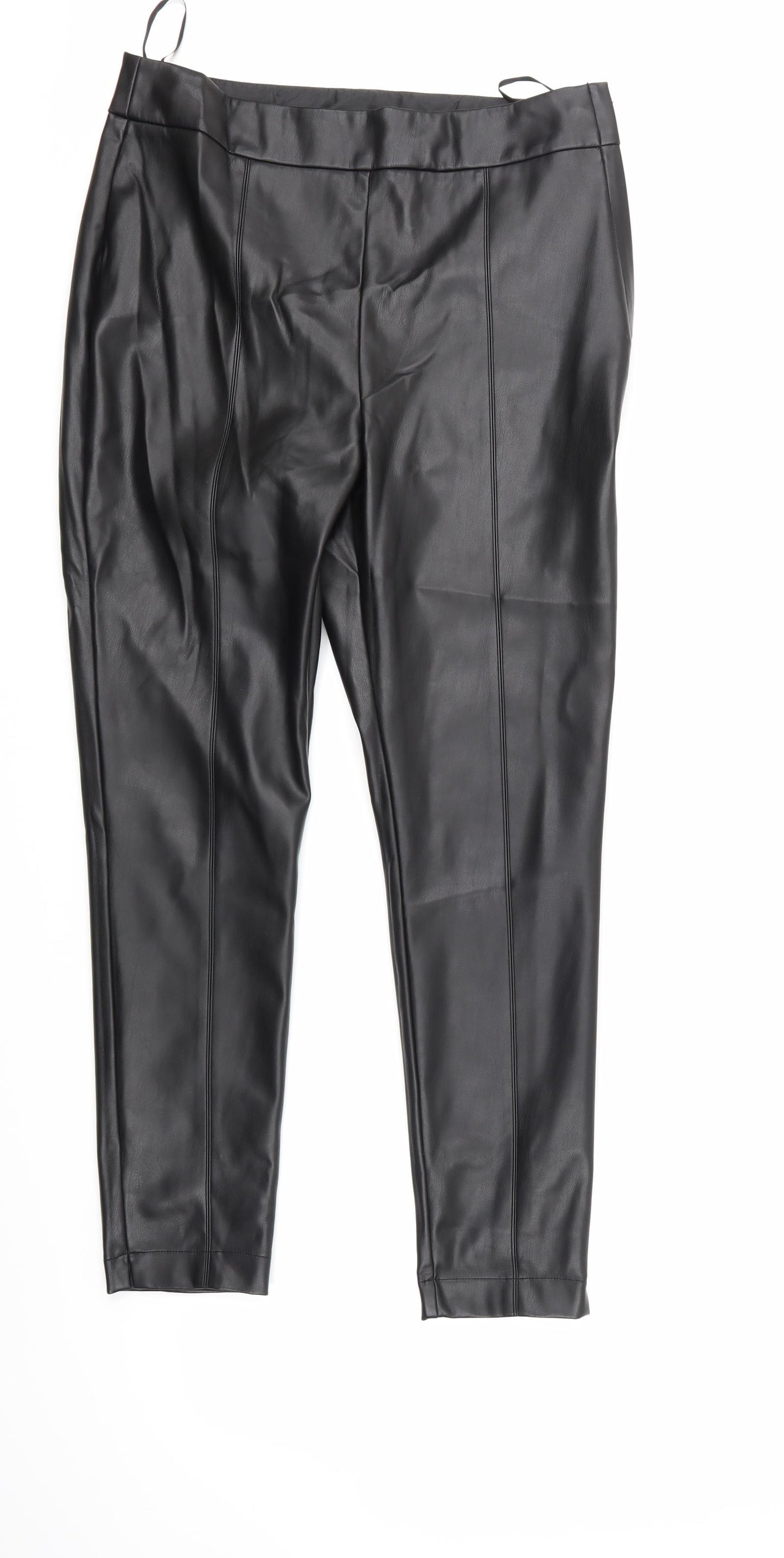 F&F Womens Black   Trousers  Size 14 L23 in