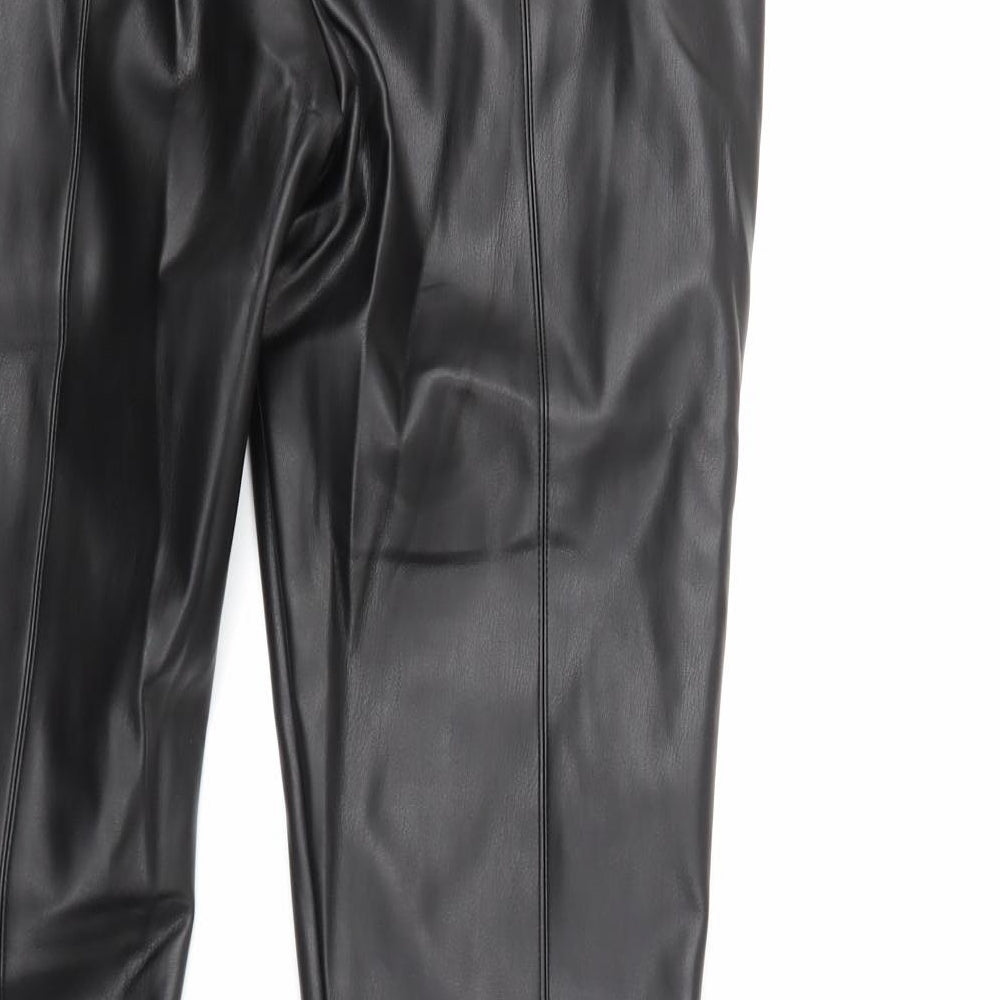F&F Womens Black   Trousers  Size 14 L23 in