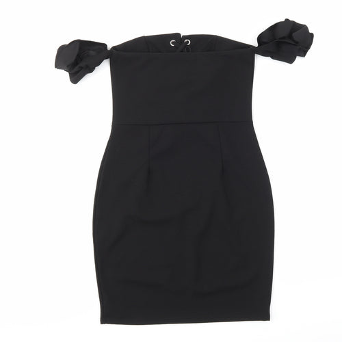 I SAW IT FIRST Womens Black   A-Line  Size 8