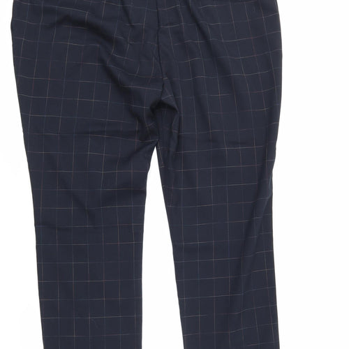Anna Rose Womens Black Check  Trousers  Size 20 L27 in