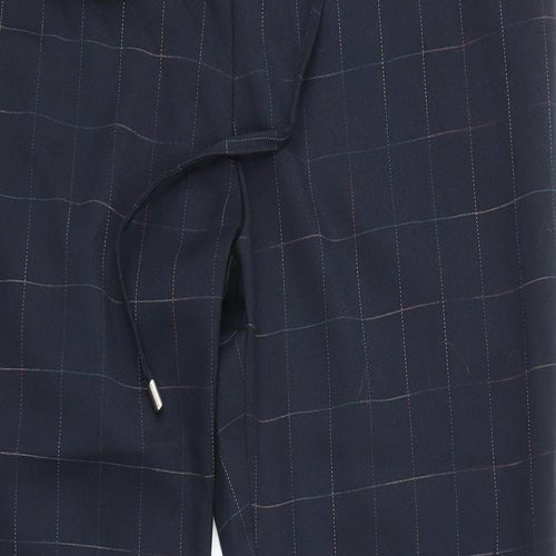 Anna Rose Womens Black Check  Trousers  Size 20 L27 in