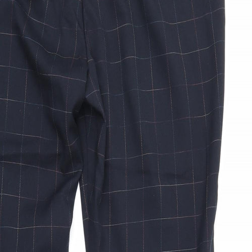 Anna Rose Womens Black Check  Trousers  Size 20 L27 in